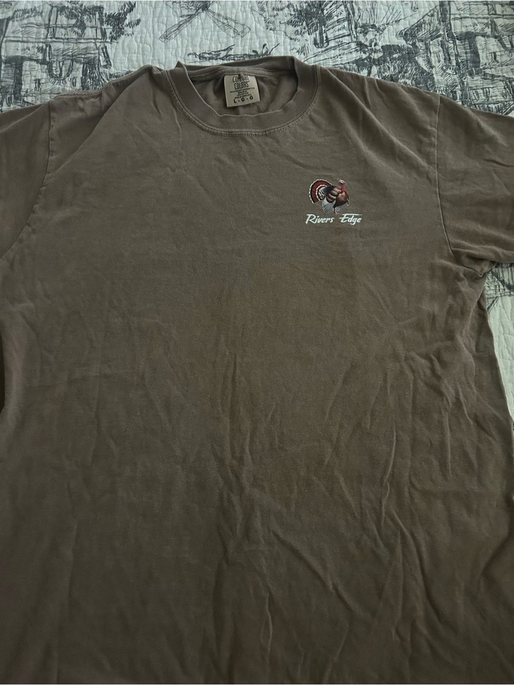 Men's Short-Sleeve Brown Graphic Tee